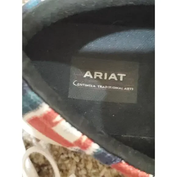 Ariat Hilo Men’s 9EE Wide Serape Canvas Shoes Centinela Style 10042581 Lace Up - Picture 8 of 10